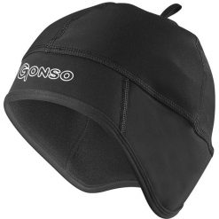 Czapka Gonso. Czarne czapki damskie Gonso, bez wzorów, z materiału. Za 180.50 zł.