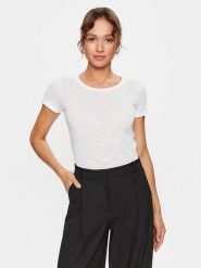 Sisley T-Shirt 3FD4L11A2 Biały Regular Fit. Białe t-shirty damskie Sisley, l, bez wzorów, z bawełny, bez kołnierzyka, bez ramiączek. Za 99.99 zł.
