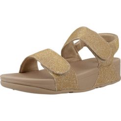 Sandały Fitflop Model Ga2 A94 Kolor Złoty. Żółte sandały damskie Flip Flop, bez wzorów, z tkaniny, bez obcasa, bez zapięcia. Za 488.00 zł.
