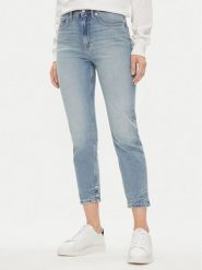 Tommy Hilfiger Jeansy WW0WW41316 Niebieski Slim Fit. Niebieskie jeansy damskie Tommy Hilfiger, bez wzorów, z bawełny. Za 449.99 zł.