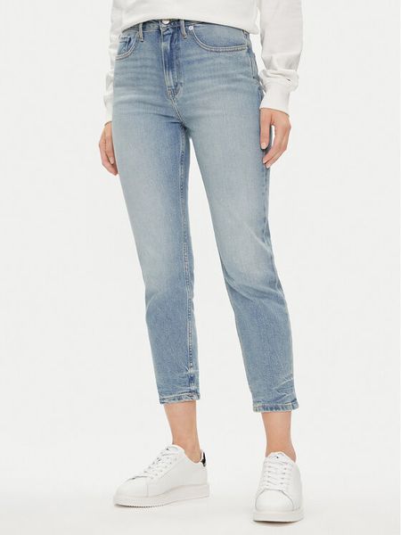 Tommy Hilfiger Jeansy WW0WW41316 Niebieski Slim Fit. Niebieskie jeansy damskie Tommy Hilfiger, bez wzorów, z bawełny. Za 319.99 zł.