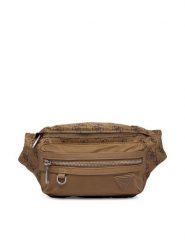Guess Nerka HMBENP P6156 Beżowy. Brązowe saszetki i nerki męskie Guess, z aplikacjami, z materiału. Za 369.99 zł.