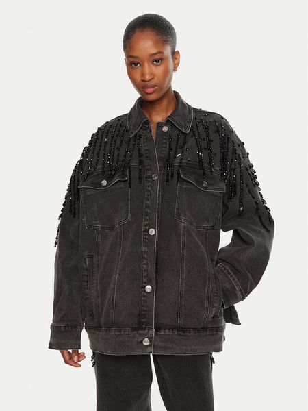 Gestuz Kurtka jeansowa Similina 10909653 Szary Loose Fit. Szare kurtki damskie Gestuz, l, bez wzorów, z bawełny, bez kaptura. Za 799.99 zł.