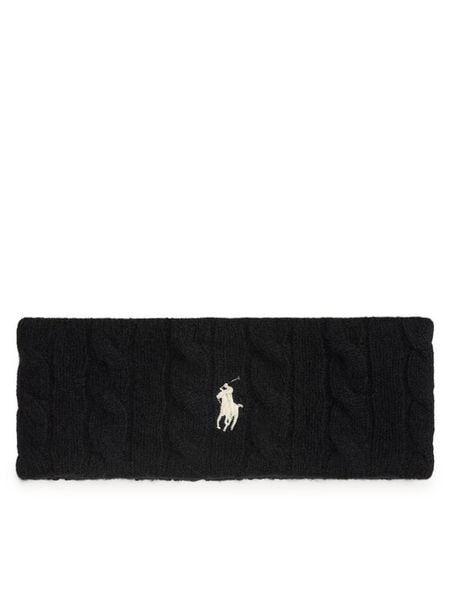 Polo Ralph Lauren Opaska 455981426001 Czarny. Czarne rękawiczki damskie Polo Ralph Lauren, bez wzorów, z wełny. Za 419.99 zł.