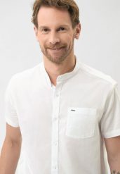 Koszula z krótkim rękawem, Regular Fit, C-TRIFO. Białe koszule męskie Volcano, m, bez wzorów, z bawełny, klasyczne, bez kołnierzyka, bez ramiączek. Za 139.99 zł.
