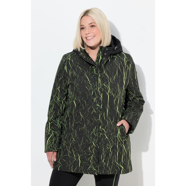 Damskie Kurtka funkcyjna HYPRAR wodoodporna dwukierunkowy zamek błyskawiczny. Czarne kurtki sportowe damskie Ulla Popken, plus size, bez wzorów, z materiału, bez ramiączek, bez kaptura, trekkingowe. Za 699.99 zł.