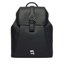 Plecak KARL LAGERFELD. Czarne plecaki damskie KARL LAGERFELD, bez wzorów. Za 849.99 zł.