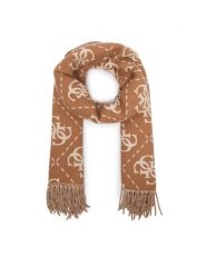 Guess Szalik AW5217 VIS03 Beżowy. Brązowe rękawiczki damskie Guess, z aplikacjami, z poliesteru. Za 234.99 zł.