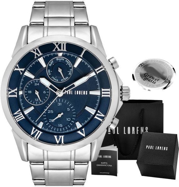 Zegarek męski Paul Lorens NEXTON-6C1 Z GRAWEREM. Zegarki męskie Paul Lorens, bez wzorów. Za 229.00 zł.