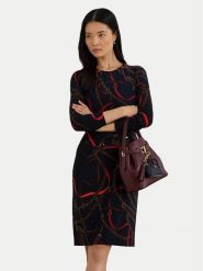 LAUREN RALPH LAUREN Sukienka codzienna 200P03736001 Granatowy Slim Fit. Niebieskie sukienki damskie Lauren Ralph Lauren, na co dzień, bez wzorów, z syntetyku, bez kołnierzyka, bez ramiączek, proste. Za 989.99 zł.