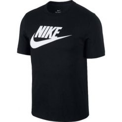 Koszulka Męska Nike Bawełniana Czarna Sportowa T-Shirt. Białe koszulki sportowe męskie Nike, m, bez wzorów, z bawełny, bez ramiączek, na fitness i siłownię. Za 119.00 zł.