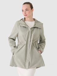 4F Parka przejściowa z membraną 8000 damska - oliwkowa XXL. Brązowe parki damskie 4F, m, bez wzorów, z dzianiny, bez kaptura. W wyprzedaży za 199.99 zł.