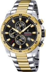 Zegarek Festina Męski F20562-4 srebrny. Szare zegarki męskie Festina, bez wzorów, srebrne. Za 688.99 zł.