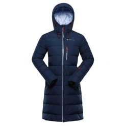 Płaszcz damski zimowy wodoodporny Alpine Pro Puera. Niebieskie płaszcze damskie Alpine Pro, na zimę, bez wzorów, bez kołnierzyka, bez kaptura. W wyprzedaży za 839.00 zł.