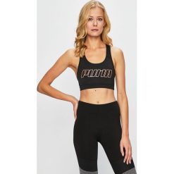 Puma - Biustonosz sportowy. Czarne bielizna sportowa damska Puma, l, bez wzorów, z elastanu, climacool (adidas). Za 139.90 zł.