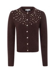 Marie Lund sweter z domieszką wełny Kobiety brązowy, XL. Brązowe swetry nierozpinane damskie Marie Lund, xl, bez wzorów, z wełny, bez kołnierzyka, bez ramiączek. Za 179.95 zł.