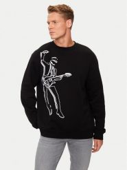 KARL LAGERFELD Bluza 705447 544908 Czarny Regular Fit. Czarne bluzy męskie KARL LAGERFELD, l, bez wzorów, z bawełny, bez ramiączek, bez kaptura. Za 349.99 zł.