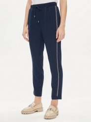 Liu Jo Sport Spodnie materiałowe TA4088 TS423 Granatowy Regular Fit. Niebieskie spodnie materiałowe damskie Liu Jo Sport, bez wzorów, z materiału, sportowe. Za 319.99 zł.