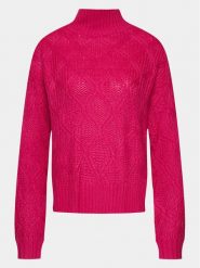 Brave Soul Sweter LK-555BARNEYB Różowy Regular Fit. Czerwone swetry nierozpinane damskie Brave Soul, l, bez wzorów, z wiskozy, bez kołnierzyka, bez ramiączek. W wyprzedaży za 49.99 zł.