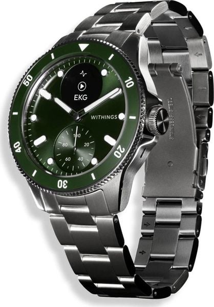 Smartwatch Withings Withings Scanwatch Nova - zegarek z funkcją EKG, pomiarem pulsu, SPO2 i temperatury oraz mierzeniem aktywności fizycznej i snu (42. Zielone zegarki smartwatch Withings, bez wzorów. Za 2,470.06 zł.