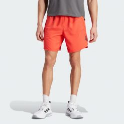 Designed for Training Shorts. Czerwone buty sportowe męskie Adidas, bez wzorów, bez zapięcia, na fitness i siłownię. Za 199.00 zł.