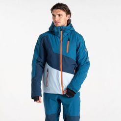 Męska kurtka narciarska Baseplate II. Zielone kurtki sportowe męskie Dare 2B, na zimę, m, bez wzorów, bez kaptura, narciarskie. W wyprzedaży za 649.99 zł.