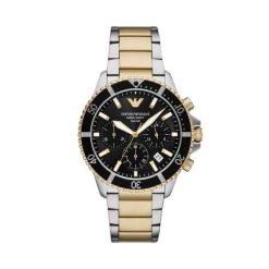 Zegarek Emporio Armani. Szare zegarki męskie Emporio Armani, bez wzorów, srebrne. Za 1,599.00 zł.