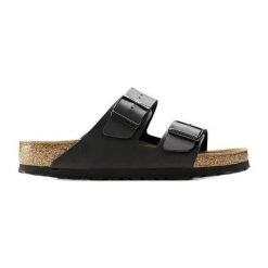 Klapki BIRKENSTOCK Arizona Bs 0551253 czarne. Czarne klapki damskie bez wzorów, z materiału, casualowe, bez obcasa, bez zapięcia. Za 572.15 zł.