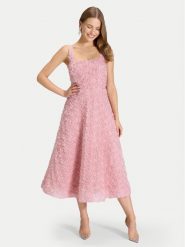 Swing Sukienka koktajlowa 5AK09100 Różowy Regular Fit. Czerwone sukienki damskie Swing, bez wzorów, z syntetyku, wizytowe, bez kołnierzyka, bez ramiączek. Za 1,249.00 zł.