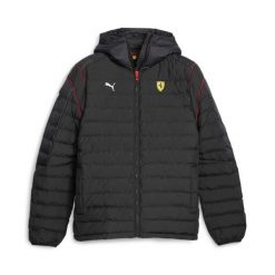 Kurtka Sportowa Męska Puma Ferrari Race Mt7 Ecolite Padded. Czarne kurtki sportowe męskie Puma, m, bez wzorów, bez kaptura. Za 445.99 zł.