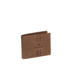 MUSTANG ASTI WALLET MĘSKI SKÓRZANY PORTFEL PREMIUM POJEMNY NA KARTY SKÓRA BROWN 06.101001. Brązowe portfele męskie Mustang, bez wzorów, ze skóry. Za 149.99 zł.