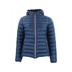 Damska kurtka z kapturem Peak Mountain Fine. Niebieskie kurtki sportowe damskie Peak Mountain, na zimę, bez wzorów, z puchu, bez ramiączek, z kapturem, trekkingowe. W wyprzedaży za 308.50 zł.