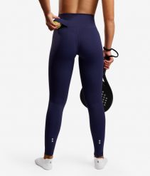 Legginsy do tenisa/padel damskie Smart z kieszenią na piłki. Niebieskie legginsy damskie NORDICDOTS, bez wzorów, z bawełny. Za 365.00 zł.
