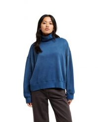 Bluza dla Kobiety FOX RIVER Niebieski. Niebieskie bluzy damskie Quiksilver, m, bez wzorów, z bawełny, klasyczne, bez ramiączek, bez kaptura. Za 339.99 zł.