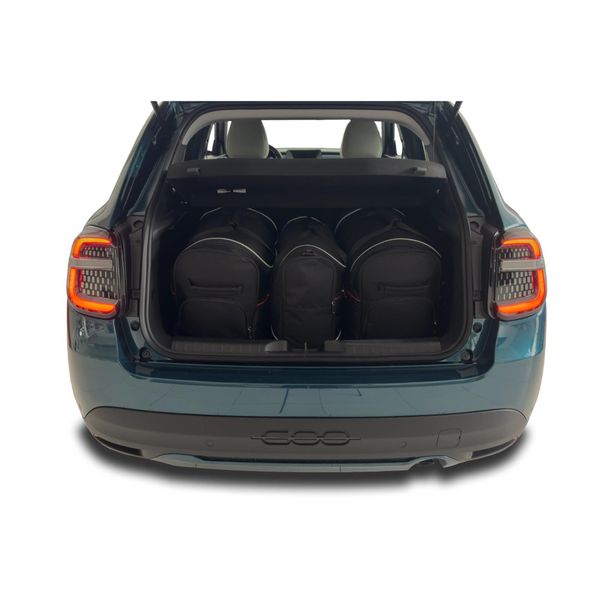 Torby Do Bagażnika Fiat 600 Mhev 2024+ 3Szt Kjust. Czarne torby podróżne damskie KJUST, bez wzorów. Za 921.00 zł.