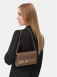LOVE MOSCHINO Torebka JC4103PP0PKD0203 Brązowy. Brązowe torebki do ręki damskie Love Moschino, bez wzorów, bez dodatków. Za 699.99 zł.