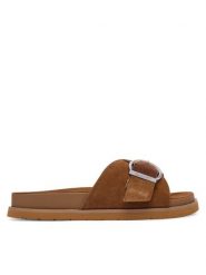 Gant Klapki 32503313 Brązowy. Brązowe klapki damskie GANT, bez wzorów, ze skóry, bez obcasa, bez zapięcia. Za 409.99 zł.