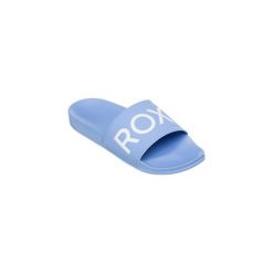 Klapki basenowe damskie Roxy SLIPPY II. Fioletowe klapki damskie Roxy, bez wzorów, z materiału, sportowe, bez obcasa, bez zapięcia. Za 139.99 zł.