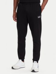 EA7 Emporio Armani Spodnie dresowe 8NPP64 PJVTZ 1200 Czarny Regular Fit. Czarne spodnie sportowe męskie EA7 Emporio Armani, l, bez wzorów, z bawełny. Za 424.99 zł.