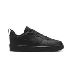 Buty Nike Court Borough Low Czarne Sportowe Sneakersy. Czarne obuwie sportowe damskie Nike, bez wzorów, bez zapięcia, trekkingowe, Nike Court. Za 279.00 zł.