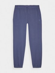 4F Spodnie dresowe joggery męskie - niebieskie XL. Niebieskie spodnie materiałowe męskie 4F, l, bez wzorów, z bawełny. Za 149.99 zł.