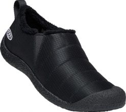 Buty turystyczne Howser II dla kobiet. Czarne obuwie trekkingowe damskie Keen, z materiału, bez zapięcia. Za 408.00 zł.