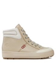 Rieker Botki N2772-60 Beżowy. Brązowe botki damskie Rieker, bez wzorów, ze skóry, bez obcasa, na płaskiej podeszwie, bez zapięcia. Za 469.99 zł.
