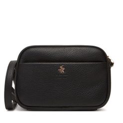 Torebka Beverly Hills Polo Club. Czarne listonoszki damskie Beverly Hills Polo Club, bez wzorów, bez dodatków. Za 179.99 zł.