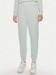 Calvin Klein Spodnie dresowe Micro Logo K20K206632 Zielony Regular Fit. Zielone spodnie dresowe damskie Calvin Klein, bez wzorów, z bawełny. Za 359.99 zł.