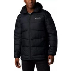 Kurtka zimowa męska Columbia Fivemile Butte Hooded. Czarne kurtki sportowe męskie Columbia, na zimę, l, bez wzorów, z kapturem, narciarskie. Za 619.00 zł.