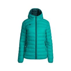 SINDU W V2 Damska ultralekka, wiatroszczelna kurtka termiczna z możliwością spak. Zielone kurtki sportowe damskie IZAS, m, bez wzorów, z nylonu, bez ramiączek, bez kaptura, trekkingowe. W wyprzedaży za 356.48 zł.