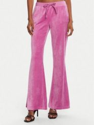 Juicy Couture Spodnie dresowe Caisa JCSEBJ008G Różowy Slim Fit. Czerwone spodnie dresowe damskie Juicy Couture, bez wzorów, z bawełny. Za 399.99 zł.