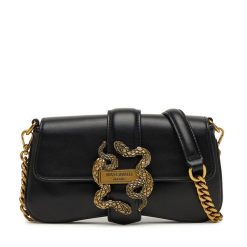 Torebka Just Cavalli. Czarne listonoszki damskie Just Cavalli, bez wzorów, bez dodatków. Za 519.99 zł.