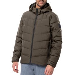 Kurtka męska sportowa puchowa Jack Wolfskin COLONIUS. Zielone kurtki sportowe męskie Jack Wolfskin, na zimę, l, bez wzorów, z puchu, z kapturem, trekkingowe. Za 569.00 zł.